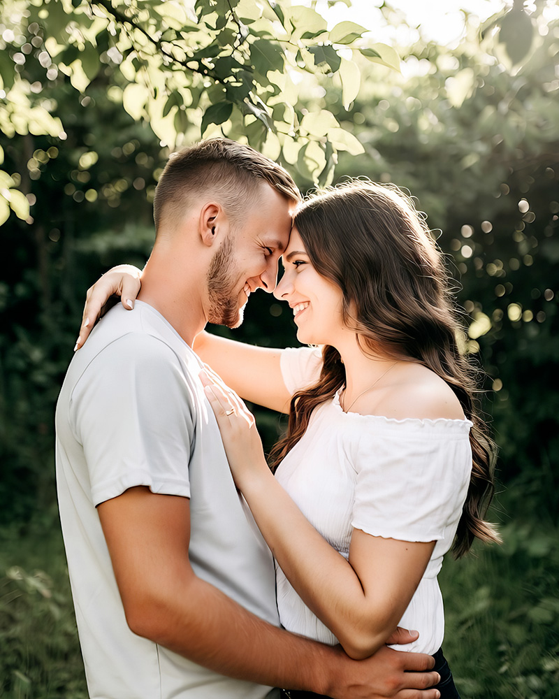 Couple québécois heureux